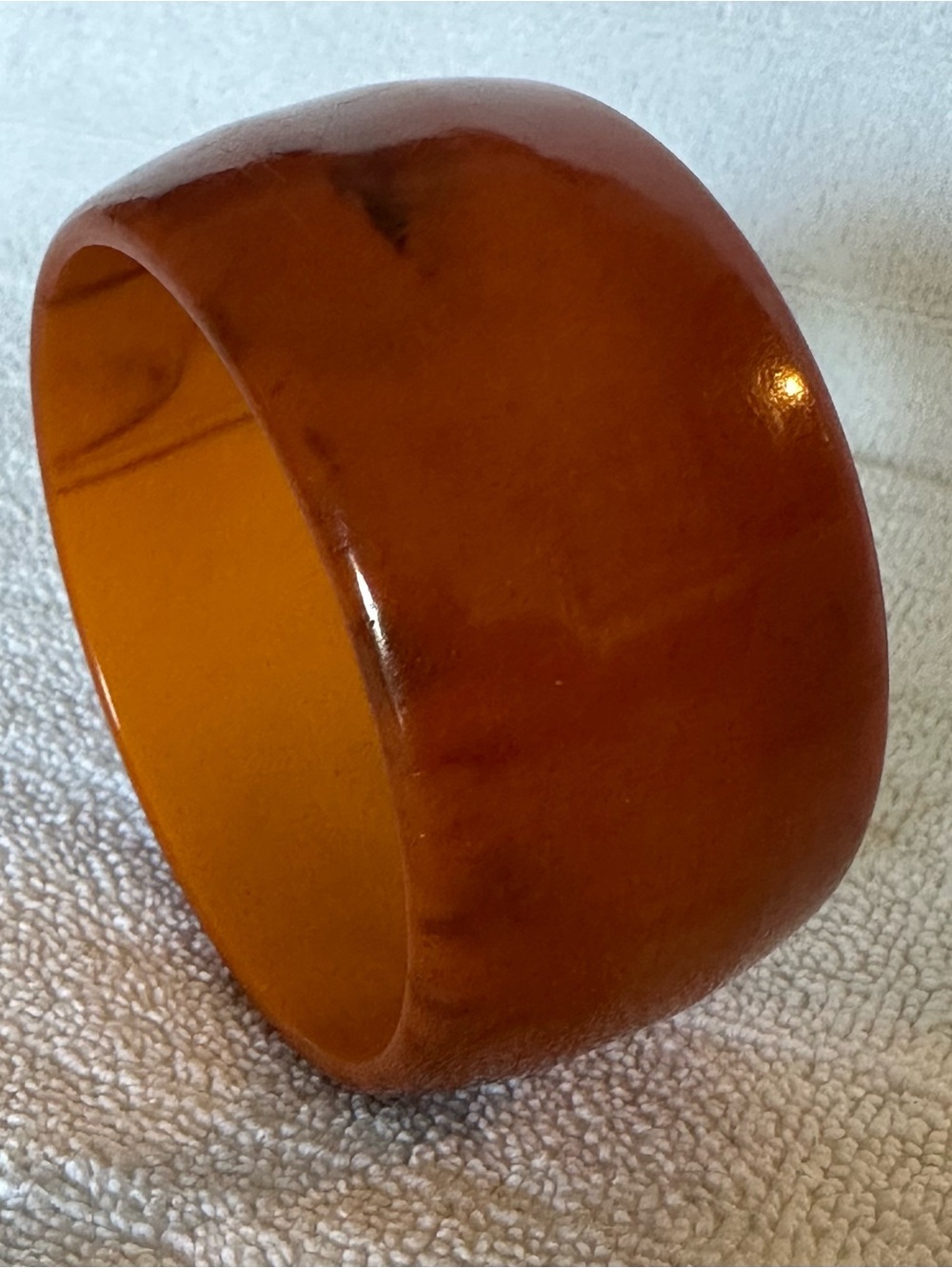 Wide smooth vintage Bakelite bangle bracelet
